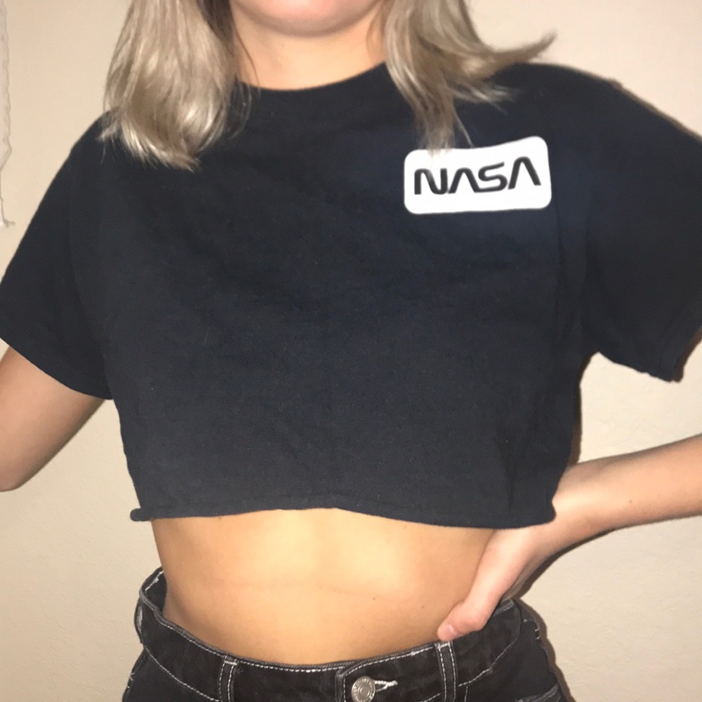 NASA Cropped T-shirt